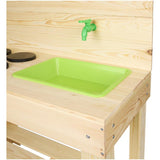 Houten modderkeuken met kraan - buiten speelkeuken - 5