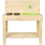 Houten modderkeuken met kraan - buiten speelkeuken - 3