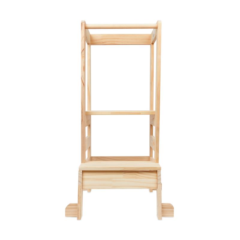 Houten leertoren / keukenhulp - bruin - 3