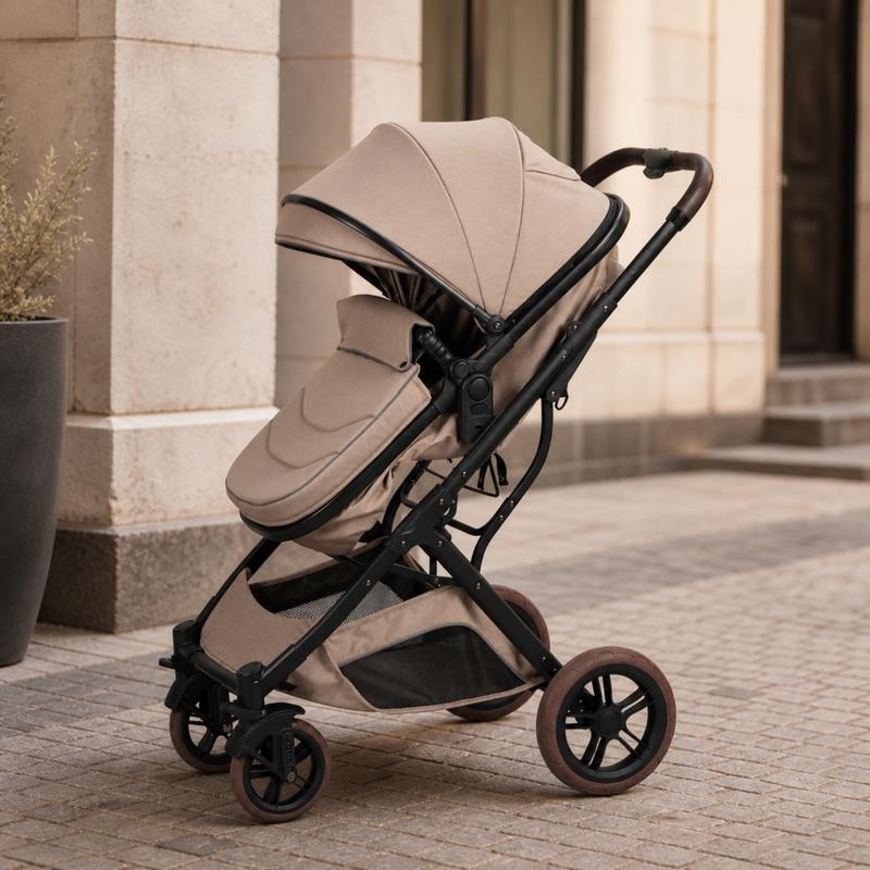 2-in-1 meegroei kinderwagen - taupe - 3