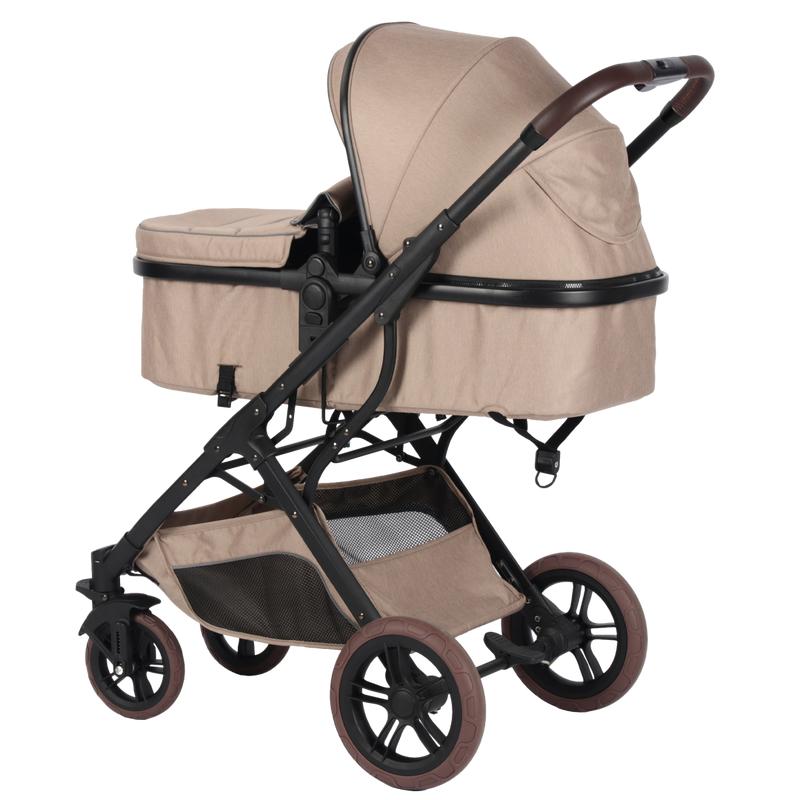 2-in-1 meegroei kinderwagen - taupe - 9
