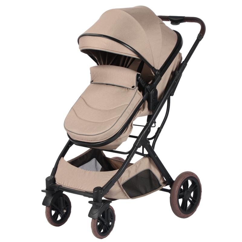 2-in-1 meegroei kinderwagen - taupe - 5
