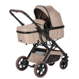 2-in-1 meegroei kinderwagen - taupe - 2
