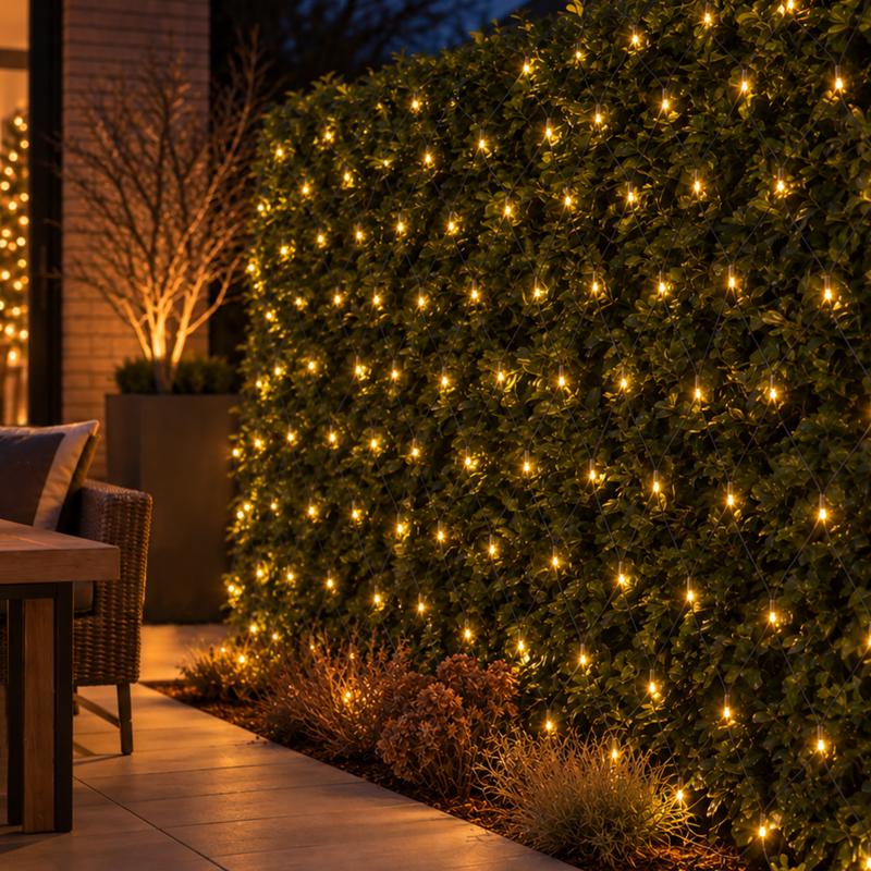 Kerstverlichting met flikkerlicht - netverlichting 4 x 2 meter - 1
