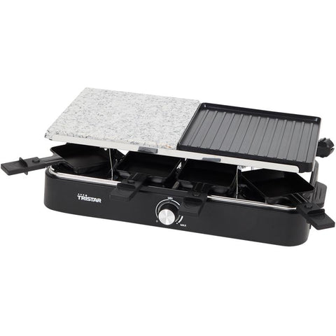 Tristar raclette- en gourmetset met steengrill - 2