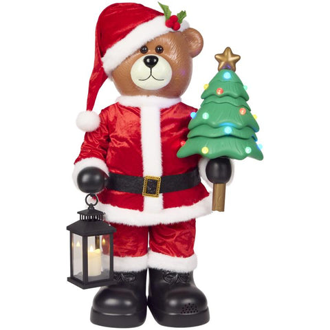 Staande kerstbeer met muziek en verlichting - voor binnen - 2