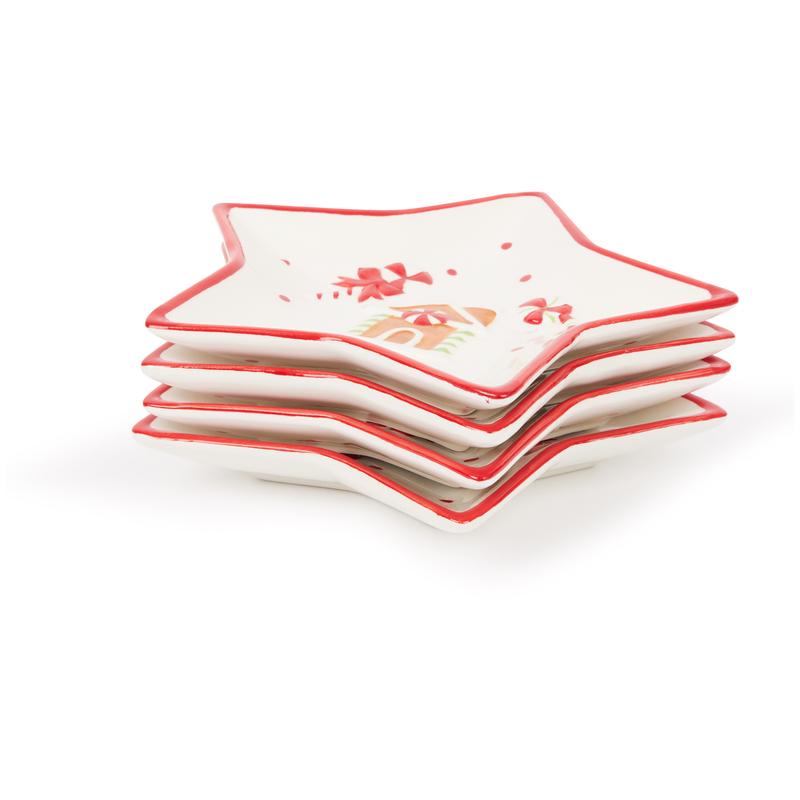 Kerstservies stervormig - 3