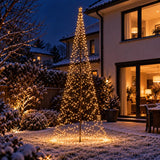 Kerstlichtboom op paal - voor buiten - 1