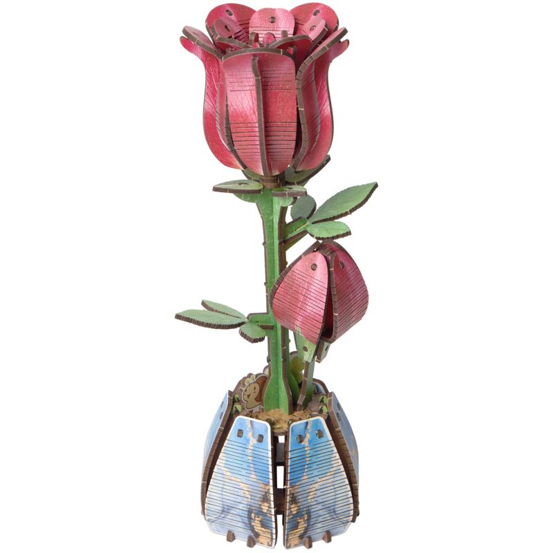 Houten 3D bloemenpuzzelset - 11