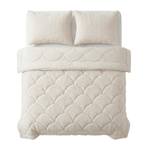 Lazy all-in-one dekbed Teddy fur - beige - 2