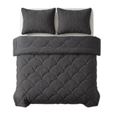 Lazy all-in-one dekbed Teddy fur - antraciet - 2