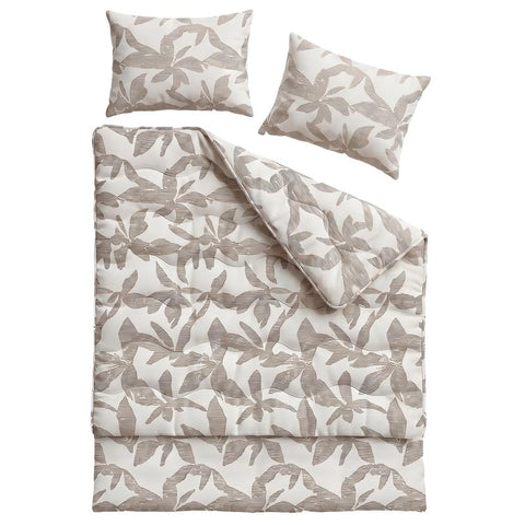 Lazy all-in-one dekbed met instopstrook - taupe - 2