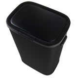 Prullenbak met drukdeksel - 60 liter - zwart - 5