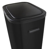 Prullenbak met drukdeksel - 60 liter - zwart - 7