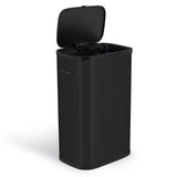 Prullenbak met drukdeksel - 60 liter - zwart - 3
