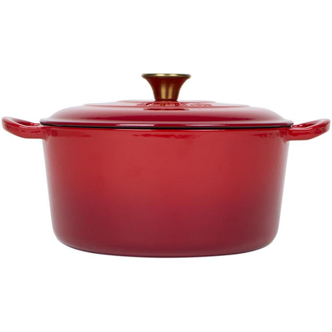 Gietijzeren braadpan - rood - 2