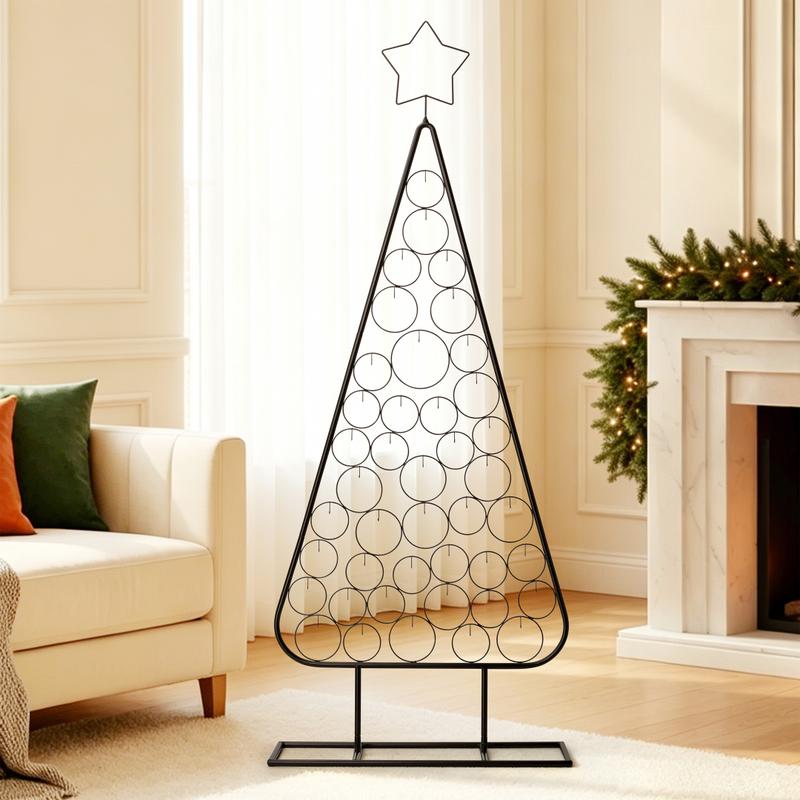 Metalen kerstboom - zwart - 2