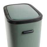 Prullenbak met drukdeksel - 60 liter - donkergroen - 3