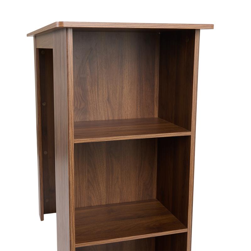 Bartafel met opbergvakken - walnootlook - 5