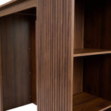 Bartafel met opbergvakken - walnootlook - 7
