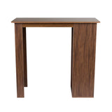 Bartafel met opbergvakken - walnootlook - 3