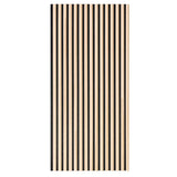 Akoestische wandpanelen met halfronde latjes - licht eiken - 5