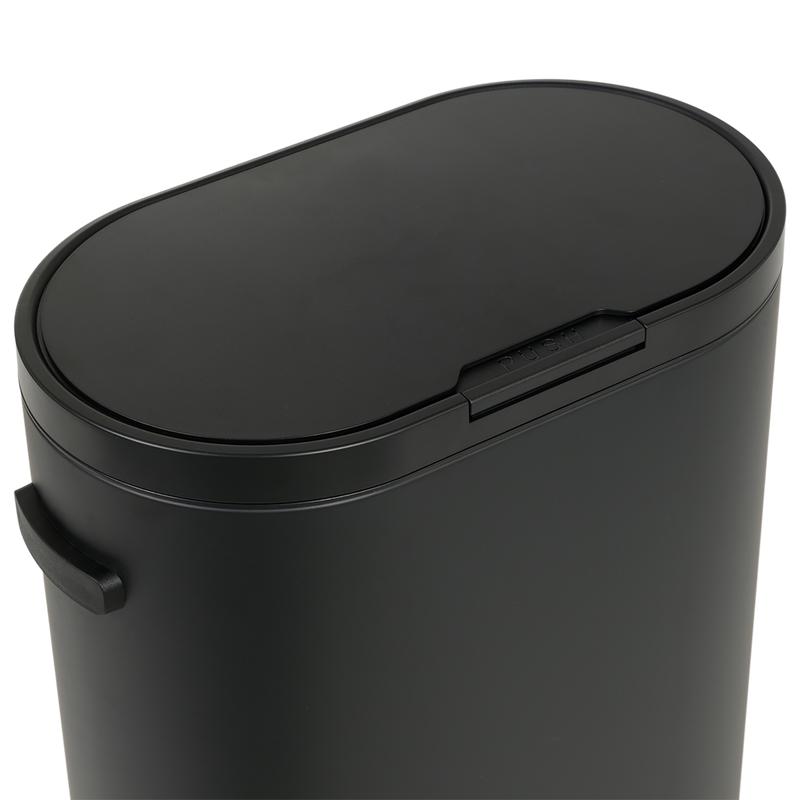 Prullenbak 60 liter ovaal – zwart - 6