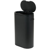 Prullenbak 60 liter ovaal – zwart - 4