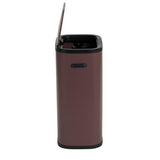 Prullenbak met drukdeksel - 60 liter - bordeauxrood - 5