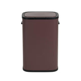 Prullenbak met drukdeksel - 60 liter - bordeauxrood - 3
